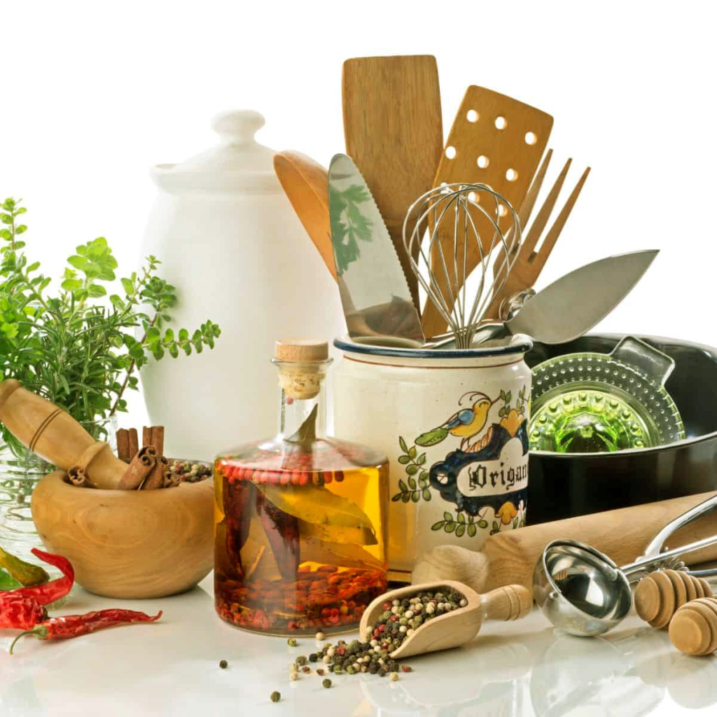 Kitchen Tools and Ingredients for Vegetarian